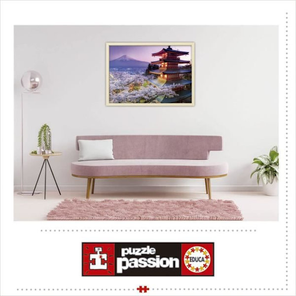 Educa - 16775 - 2000 Monte Fuji, Japani Flerfärgad