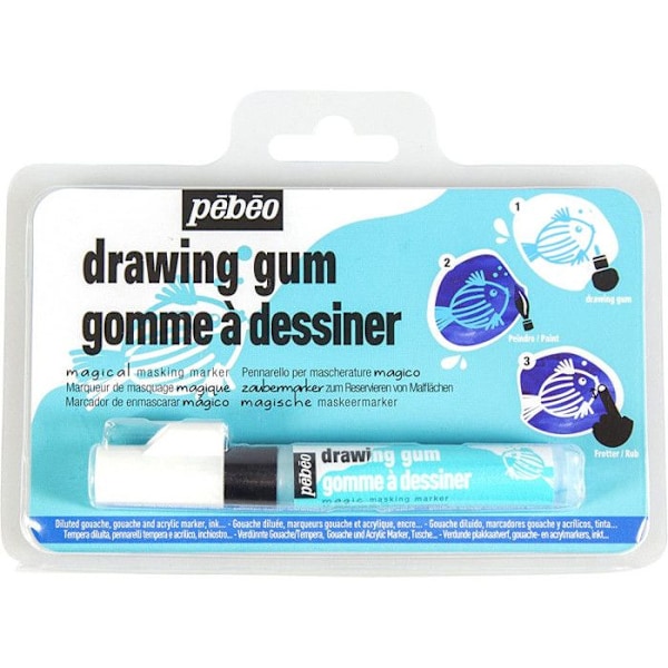 Stylo til flydende gummimaske, ideel til udførelse af plastisk kunstarbejde ved brug af