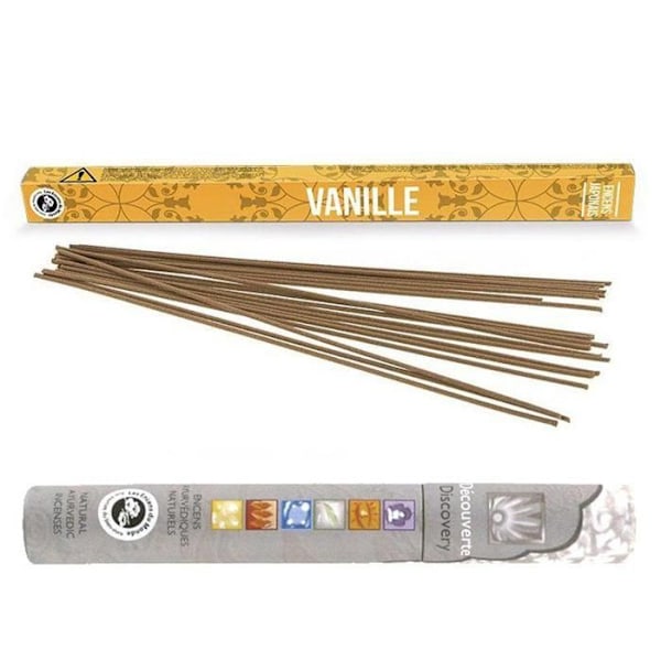 Japansk vanilje røgelse 12 stænger + Ayurvedisk røgelse 14 stænger