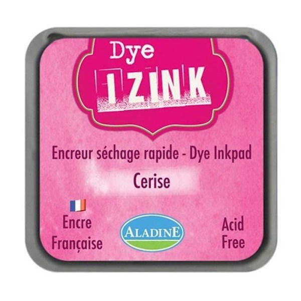 Stempelblæk - Aladine - Dye Izink - Hurtig tørring - Kirsebær - 3,5 x 3,5 cm körsbär
