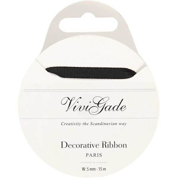 Ruban gros grain med ribber fra Vivi Gade Design-serien. ref 52480