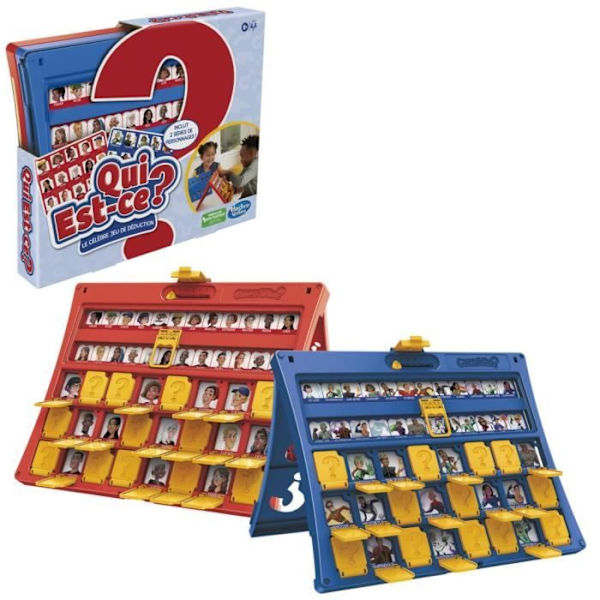 Hvem er det? klassisk, brætspil for børn fra 6 år og opefter, 2 spillere Flerfärgad