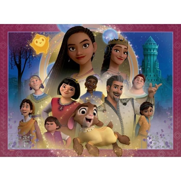 100 bitars XXL-pussel The Kingdom of Wishes, Disney Wish, 6 år och uppåt, 12001048, Ravensburger Flerfärgad