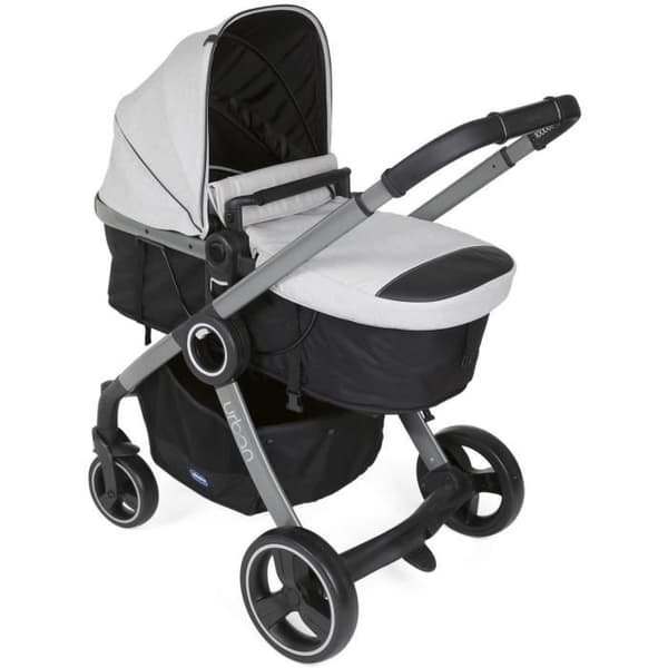 CHICCO Urban Pro Barnvagn - Grå Mist svart och grått
