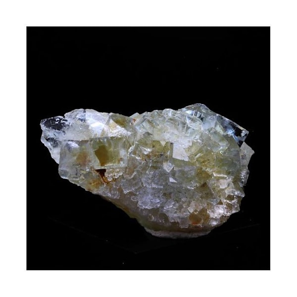 Sten og mineraler. Fluorit + Kvarts. 154,0 øre. Fontsante-minen, Var, Frankrig..