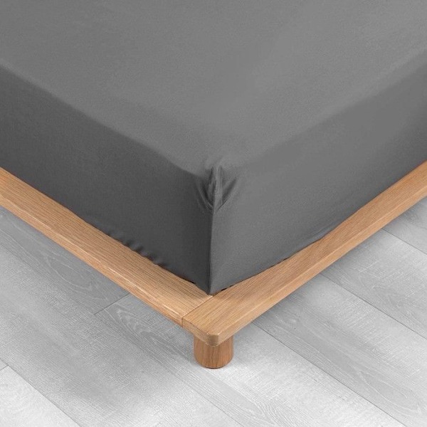 Pussilakanasuoja Percale - 30 cm kapanne - 140x190 cm - antrasiitti Antracit