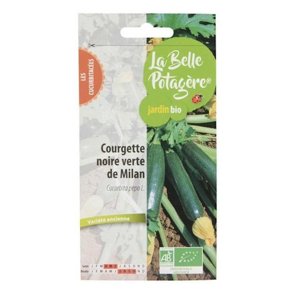 Frø at så - Milan grøn sort zucchini - 1,6 g