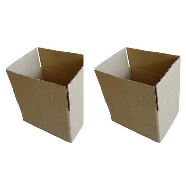 2 st packboxar 20 x 15 x 11 cm brun