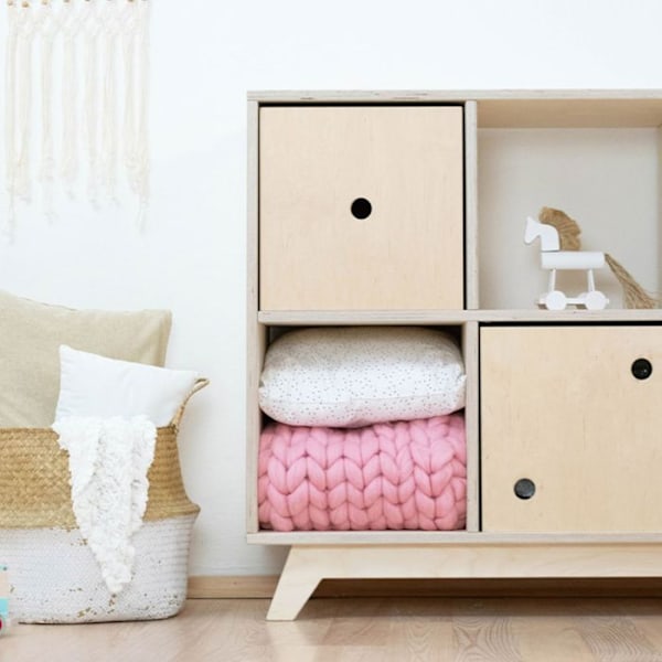DICE pink opbevaringsboks 6 Rosa