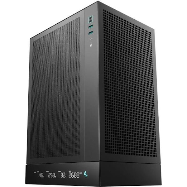 Sagside uden strømforsyning - DEEPCOOL CH170 Digital - Mini-tårn - Format M-ITX - Sort