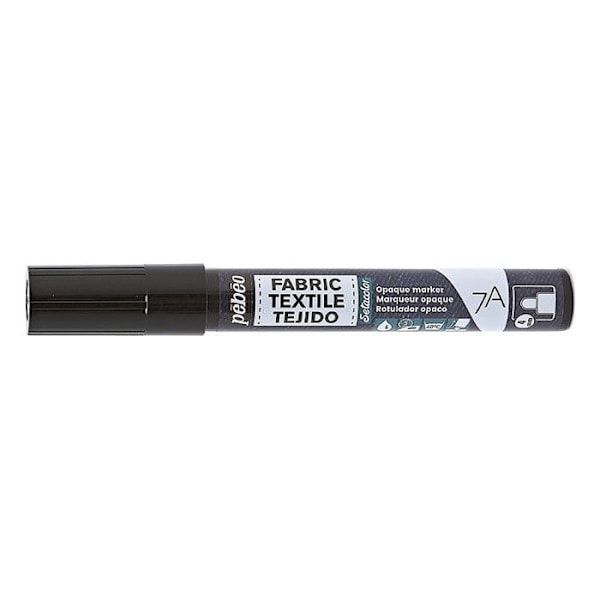 Textilfiltpenna - PEBEO - 7A Opak markör - Rund spets - 4 mm - Outplånlig