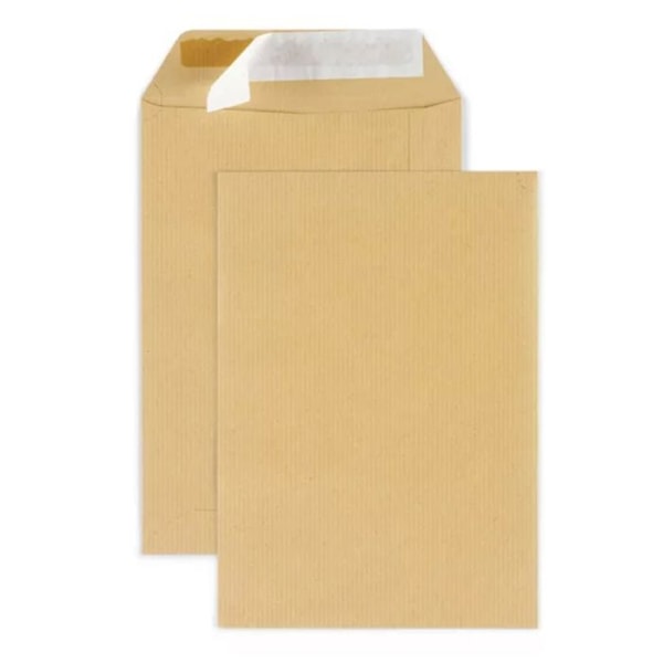 50 kraftpapirlommer - 16,2 x 22,9 cm kastanj