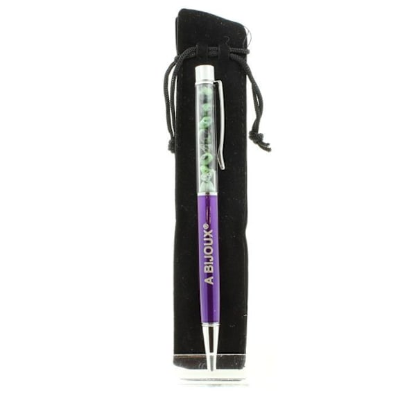 Sten og mineraler. Epidote mineral pen fra Myanmar (Burma). Lilla farve. Lila