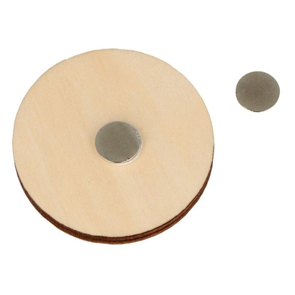 10 trämagneter att anpassa Beige