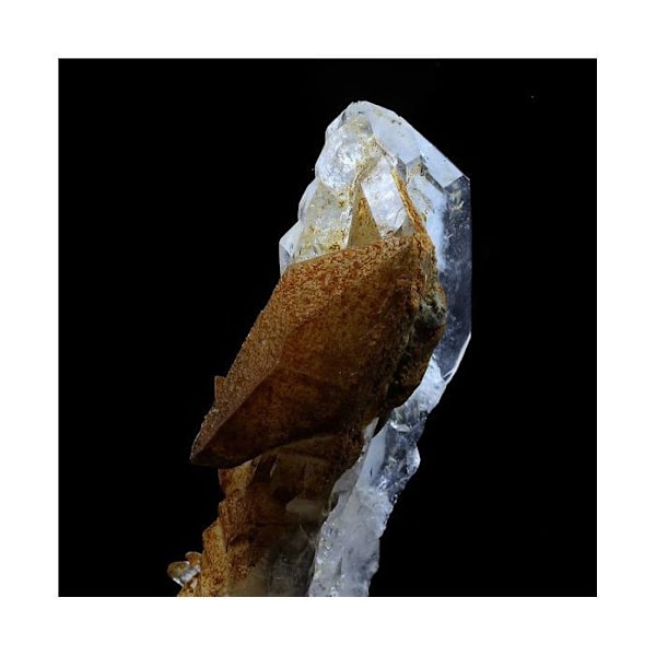 Sten og mineraler. Ame Quartz + Calcit. 72,0 ct. Le Noirey, Saint-Jean-de-Maurienne, Savoie, Frankrig.