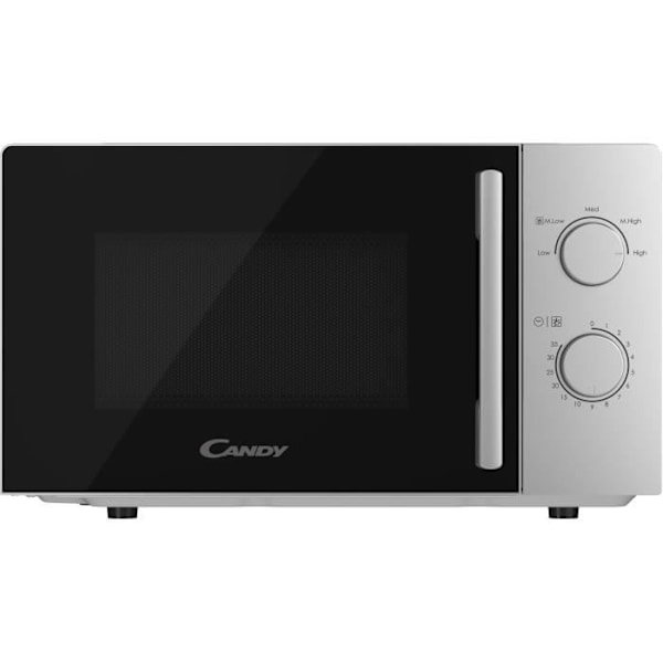 CMW20SMSLI Mono CANDY Idea mikroaaltouuni - 20L - MO: 700W - Mekaaninen käyttöliittymä - 5 tehotasoa - Hopea Silver