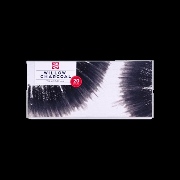 Fusains - Tjock - Diameter 7/12mm - 20 stänger - Skiss - Teckning - Konstskapande