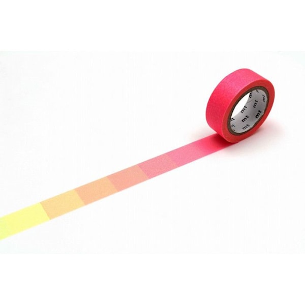 Maskeringstejp MT gradient fluoro rosa/gul Rosa
