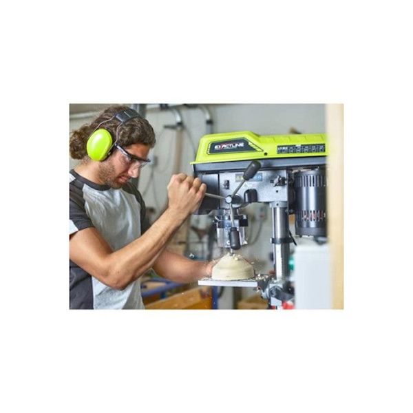 RYOBI - 5-växlad 390 W borrpress - hastighet från 510 till 2 430 rpm - 127 mm svanhals - 13 mm nyckelchuck - RDP102L Grön