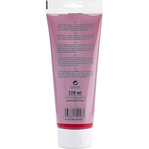 PÉBÉO GOUACHE MALINGE 1 TUBE PÅ 220 ML CARMIN…