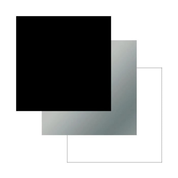 3 matta permanenta vinyler 366 x 33 cm - svart, vit, silver