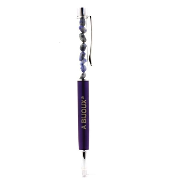 Sten og mineraler. Blue Jasper mineral pen fra Sydafrika. Lilla farve. lila