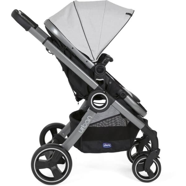 Poussette CHICCO Urban Pro - Harmaa Kaste svart och grått