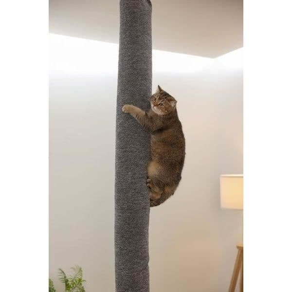 Klatrepose til katte - KERBL - TÆPPE - 16 x 16 x 240 cm - Loftmontering - Polyester