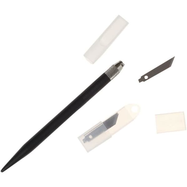 Bricolage kniv i form af en blyant med plastikgreb. ref 11602