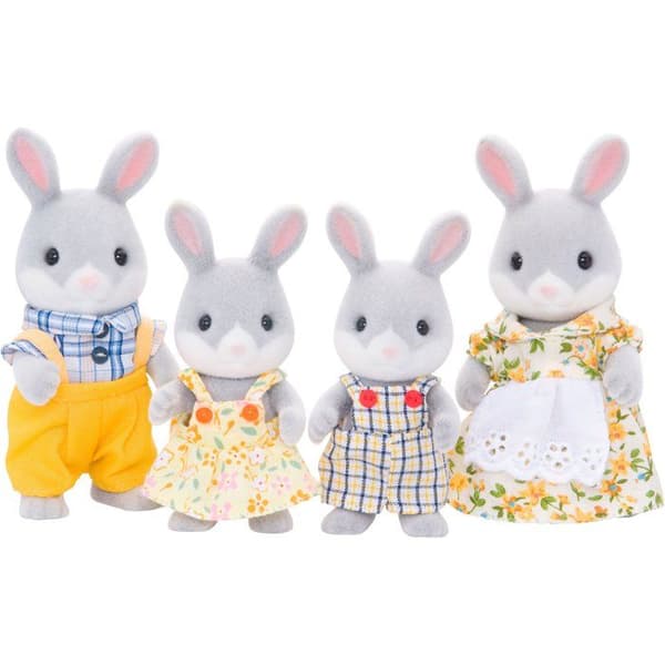 Harmaa Jänisperhe - Sylvanian Families - 4030 Grön