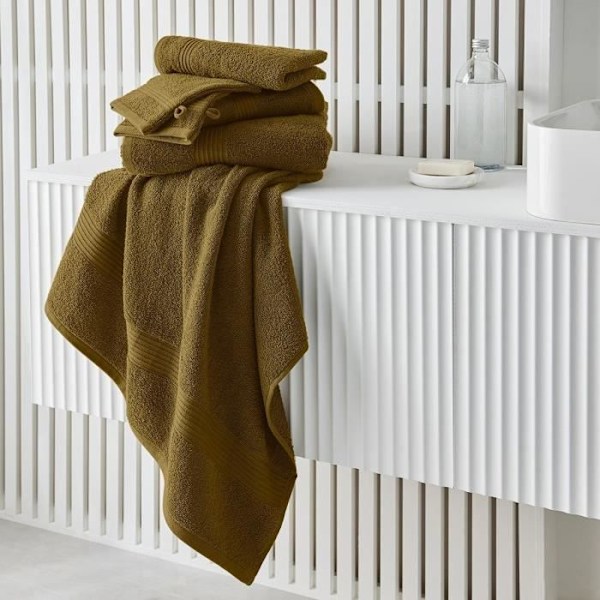 TODAY Essential - Badlakan 70x130 cm 100% Bomull bronsfärg kastanj