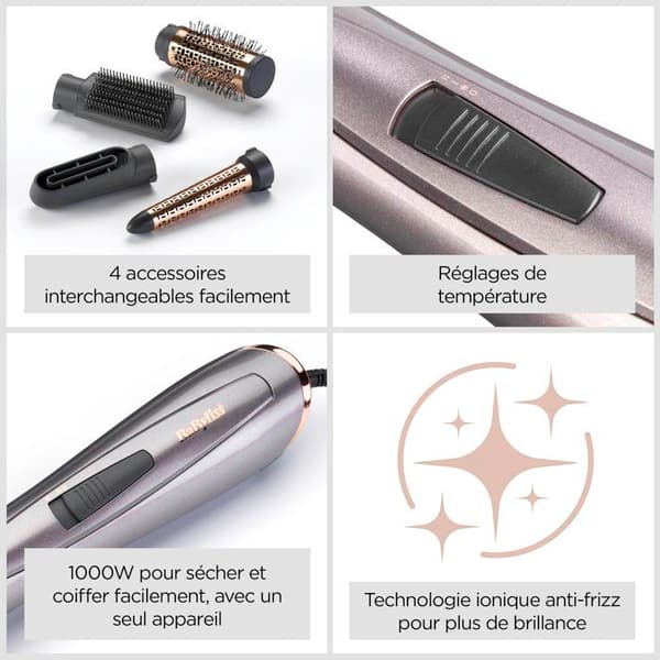 Blæsebørste - BaByliss - AS136E Air Style 1000 - Til tørring, formning og krølning