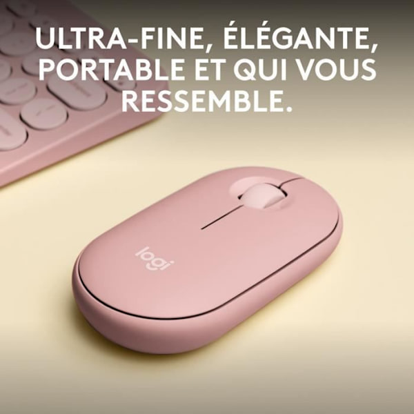 Mus - Trådløs - Logitech - Pebble Mouse 2 M350s - Pink