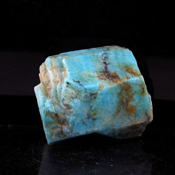 Sten og Mineraler - Amazonit - Konso - 183.5 ct - Multifarvet - Blågrøn Blågrön