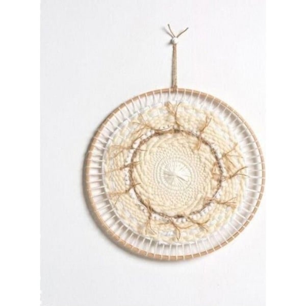 Pyöreä kudontakehys 29 cm Beige