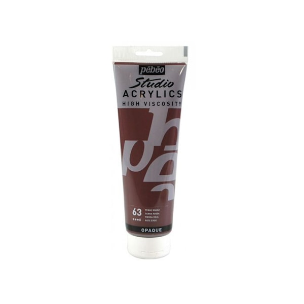 Akrylfärg - PEBEO - Studio High Vicosity - 250 ml - Röd - Matt Finish Röd