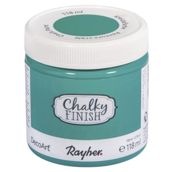 Kritfärg (Chalky Finish) - havsgrön - 118 ml - Rayher Vert