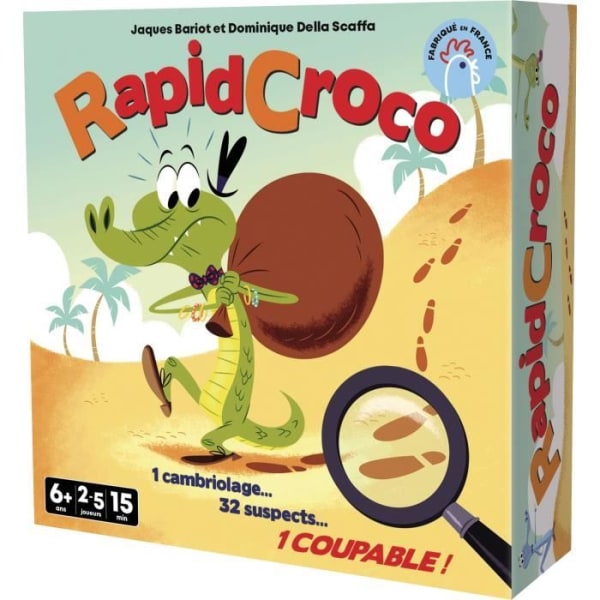 RapidCroco - Asmodee - Utredningsspel - 32 Misstänkt 1 skyldig Flerfärgad