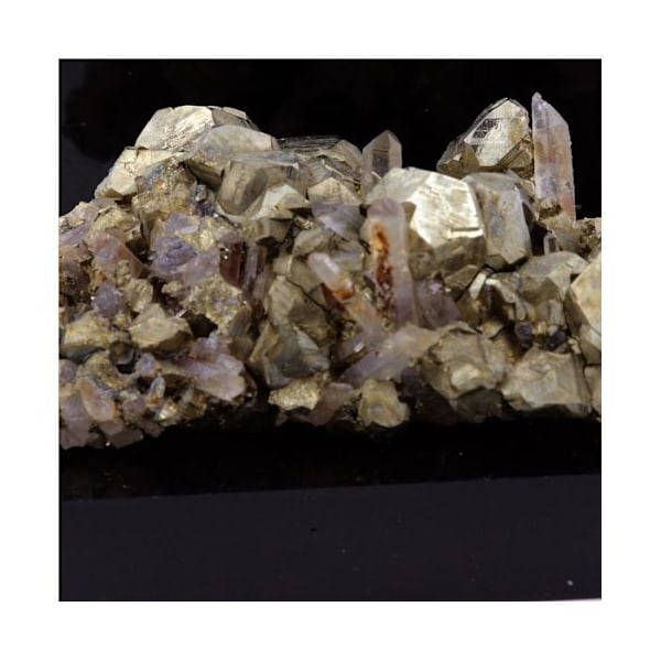 Pyrit, Quartz, Siderite 396,2 karat Flerfärgad