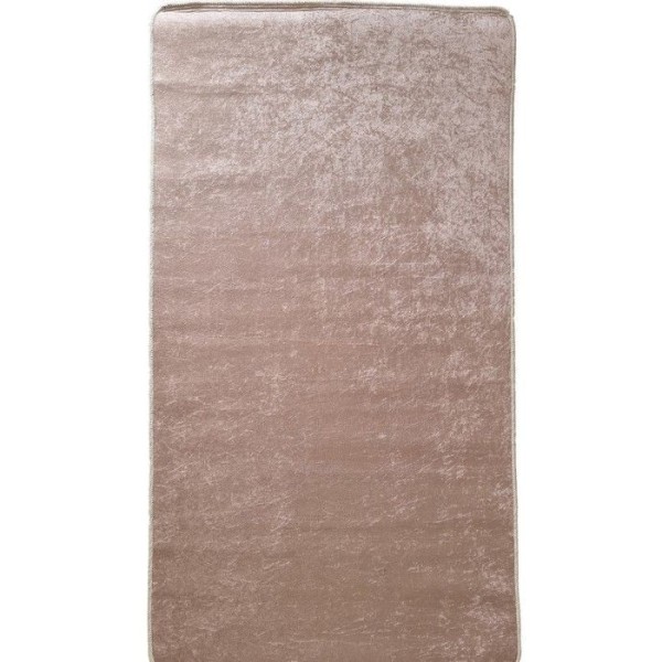 Matta - Trend - Enfärgad Taupe - 80x150 cm - Halkskydd - Tvättbar i maskin - Polyester