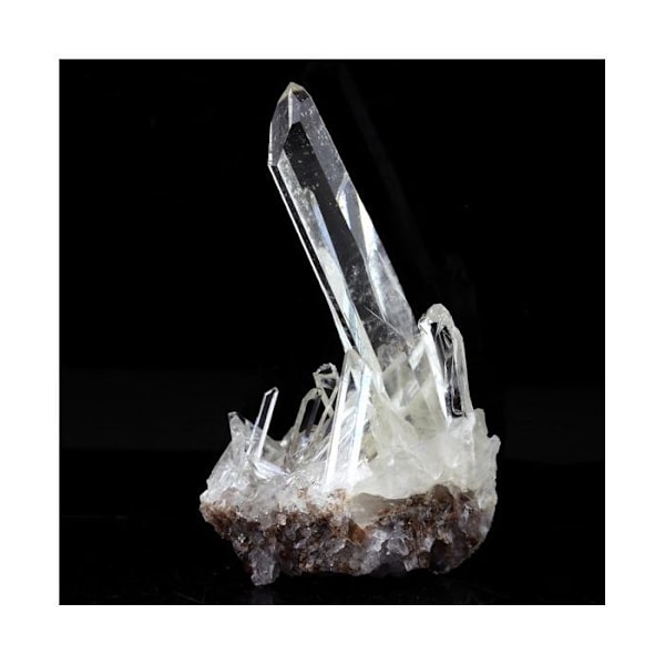 Sten og mineraler. Kvarts. 142,0 øre. La Gardette-minen, Bourg d'Oisans, Isère, Frankrig.