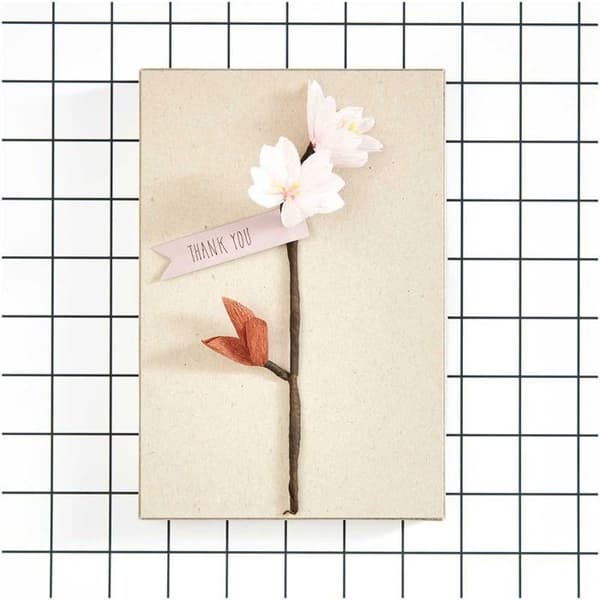 DIY kirschblomster grene i crepepapir Ros