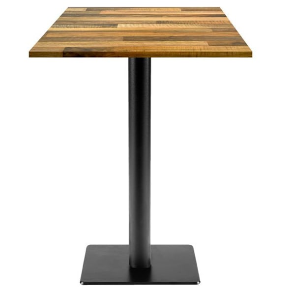 Højt bord 60 x 60 cm - Milan T model lamineret valnød kastanj