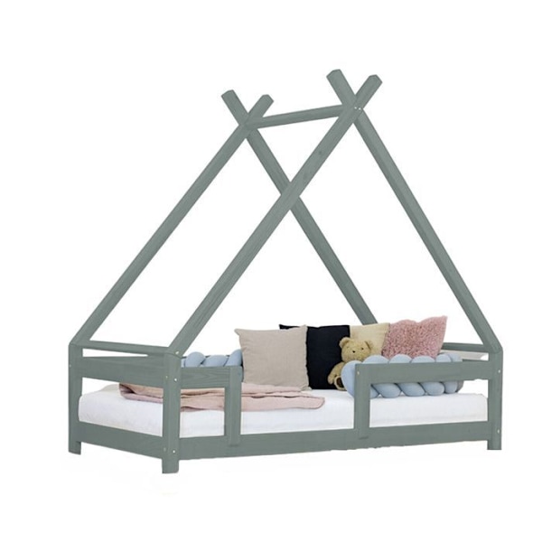 "Lit cabane enfant TAHUKA 120 x 190 vihreä salvia" Grön