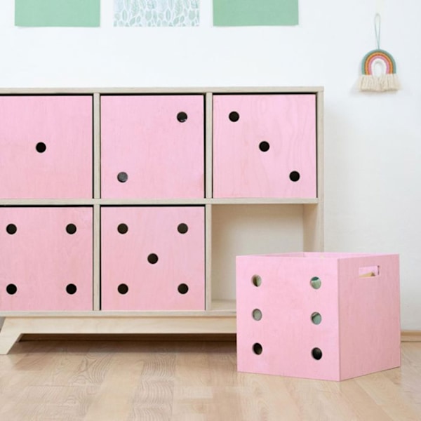 Förvaringslåda DICE rosa 1 Rosa
