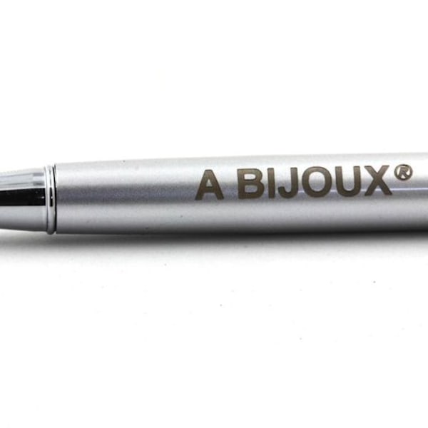 Stylo Minéraux - Sten og Mineraler - Lapis Lazuli - Grå Farve - Genopladelig - Sort Blæk Grå