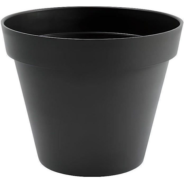 EDA Pyöreä kukkaruukku Toscana 43 L - Antrasiitti - Ø 48 x K 40 cm Kolgrå