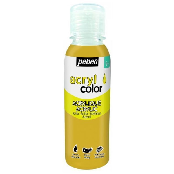 Monipintainen akryylimaali - Kulta - 150 ml gyllene