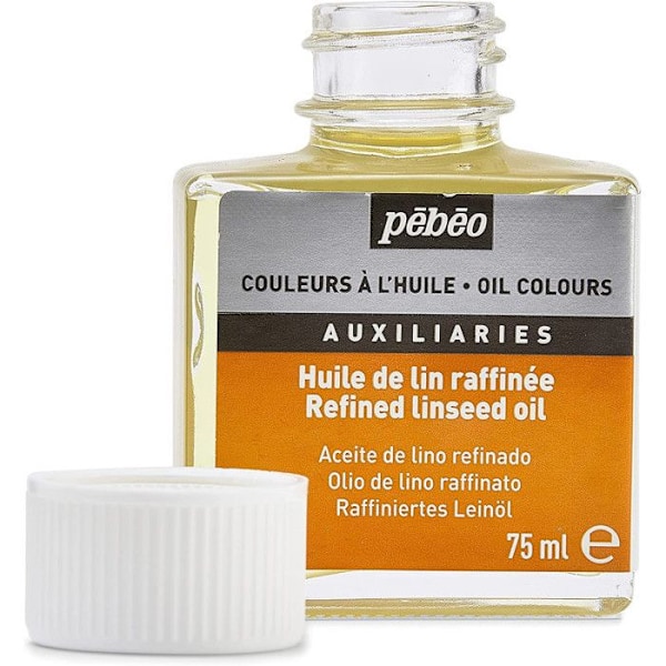 Malingsmiddel til olie - PEBEO - Raffineret transparent lin - 75 ml - Transparent - Avanceret Transparent