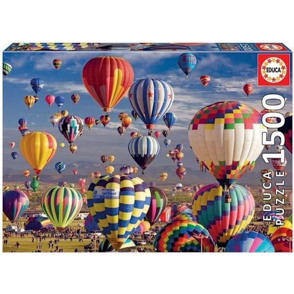 Puslespil - EDUCA - 1500 brikker - Flerfarvede luftballoner Flerfärgad